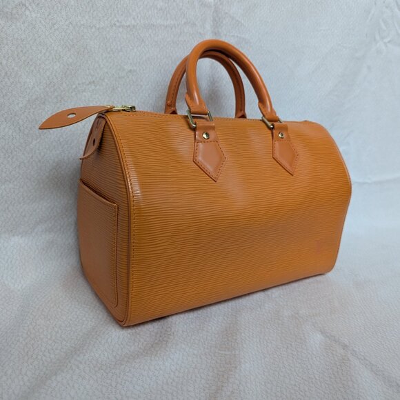 Louis Vuitton Speedy 25 Epi Mandarin Orange Bag - Picture 2 of 7